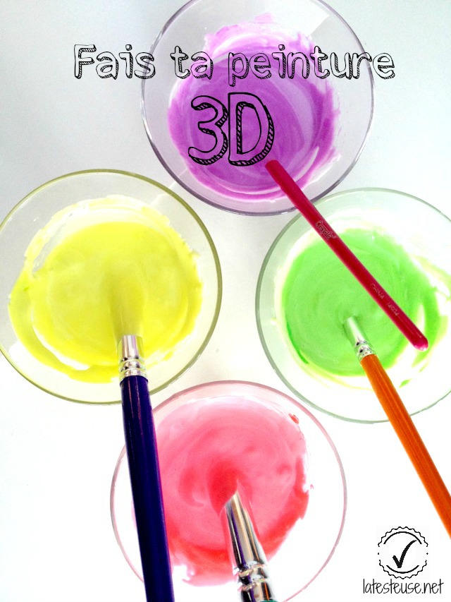 bricolage peinture 3D
