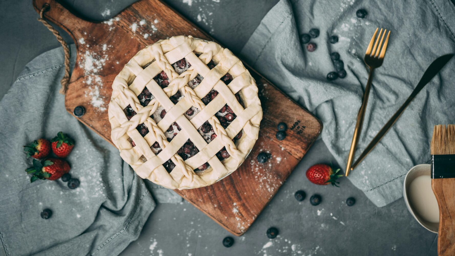tarte aux bleuets avant cuisson - wooloo