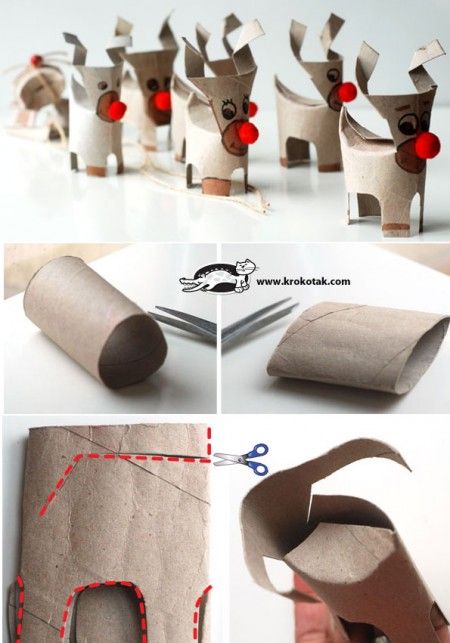 bricolages de Noël en rouleaux de papier-renne-1-wooloo
