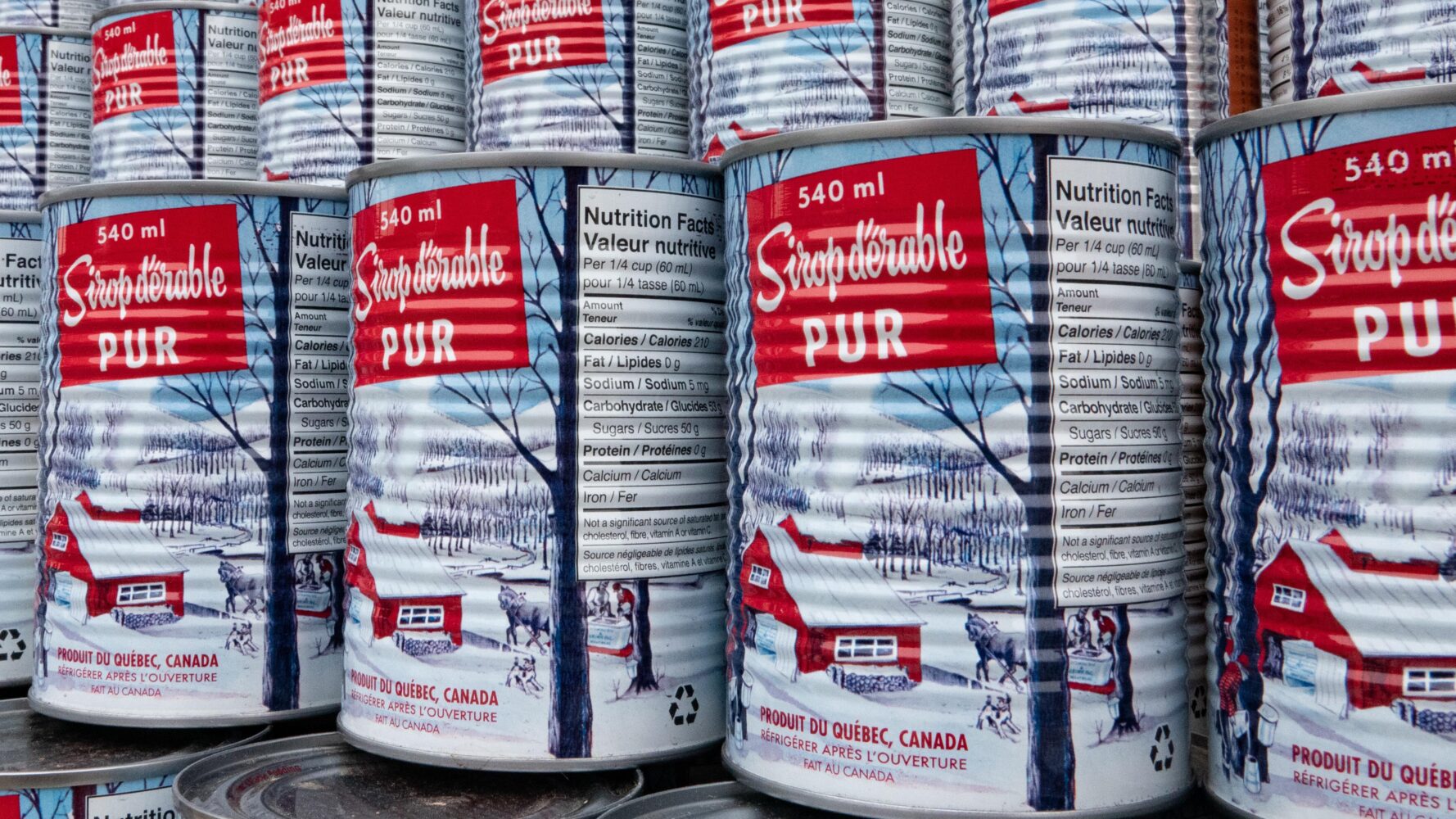 canne de sirop d'érable du Québec - recette de mini-cornets au sirop d'érable