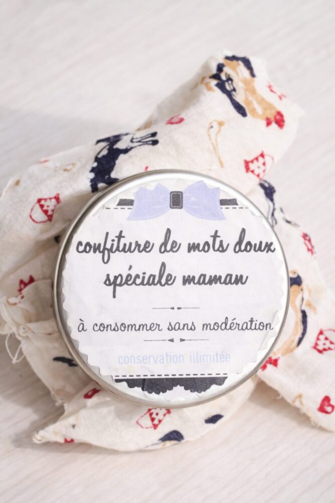 bricolage pour enfants d'un pot de confiture à mots doux-maman- fête des mères-wooloo