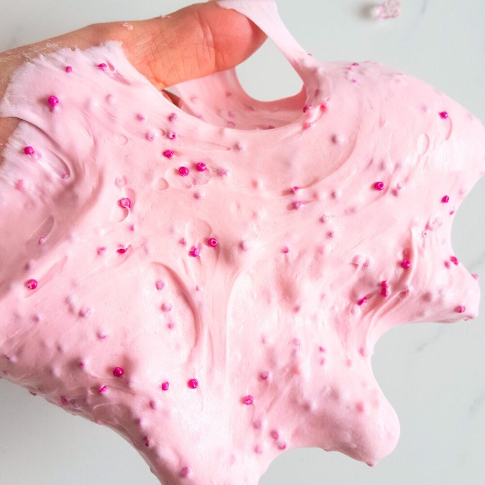 texture de slime avec des perles