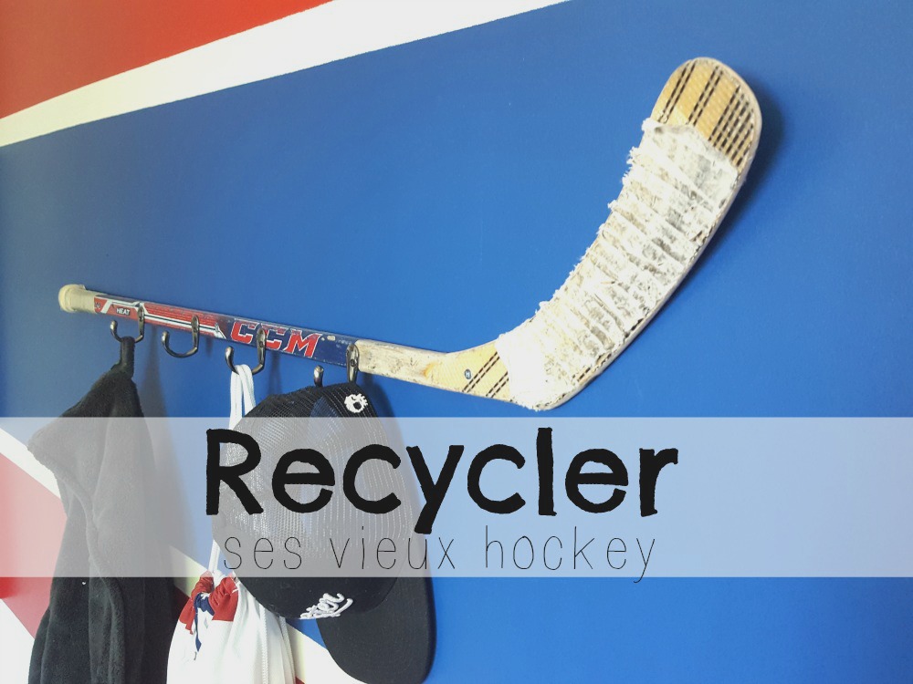 recycler les vieux bâtons de hockey wooloo