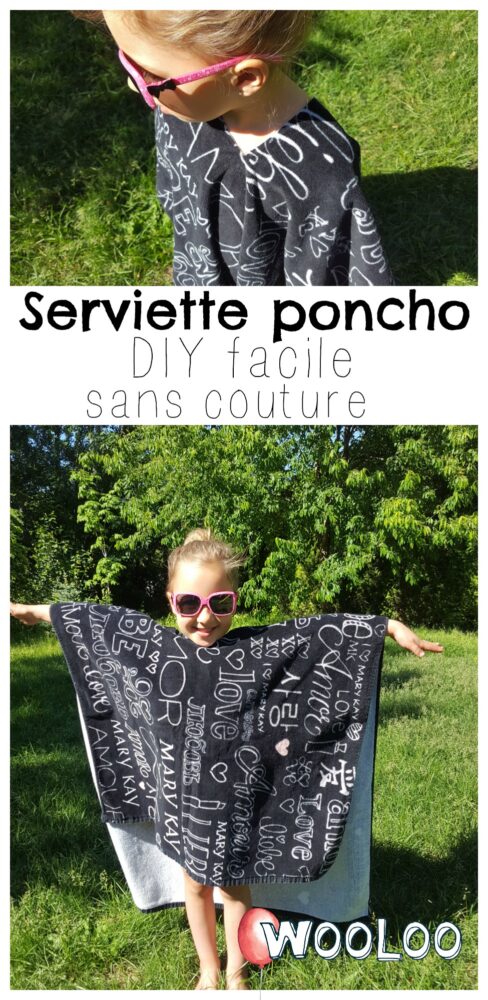 Serviette Poncho DIY wooloo