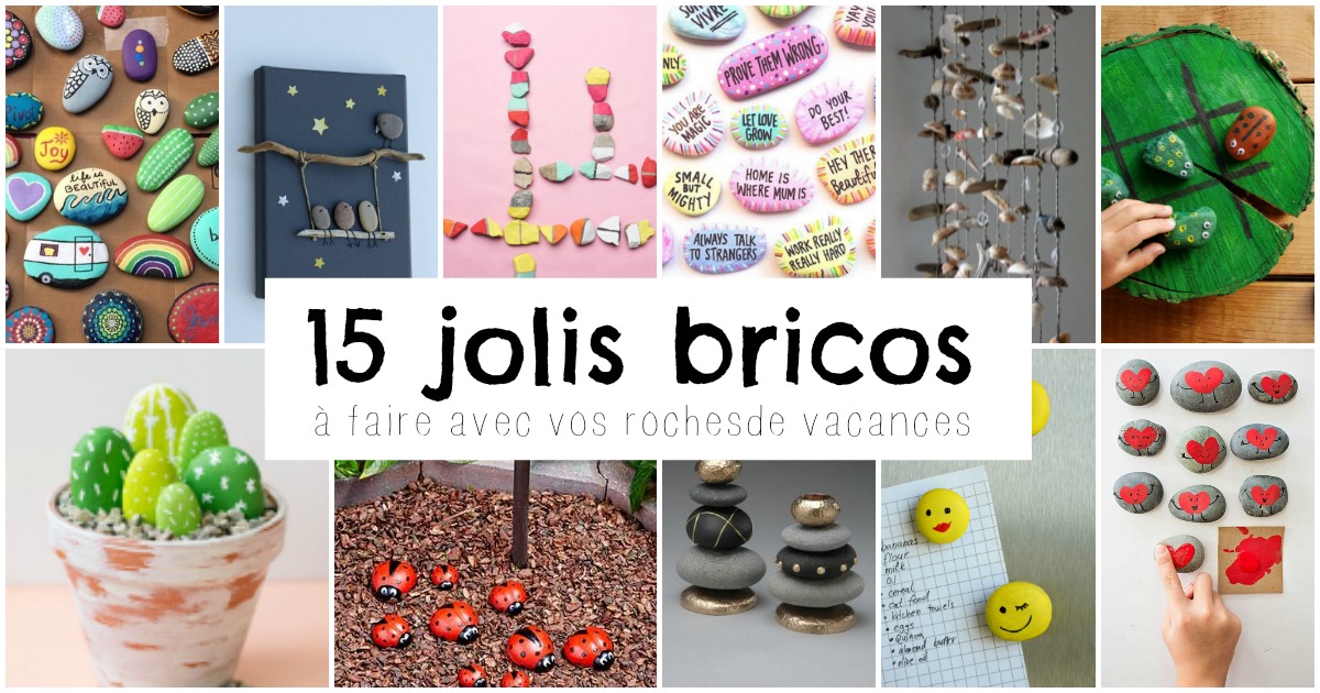 15 Jolis Bricolages à Faire Avec Des Roches Wooloo