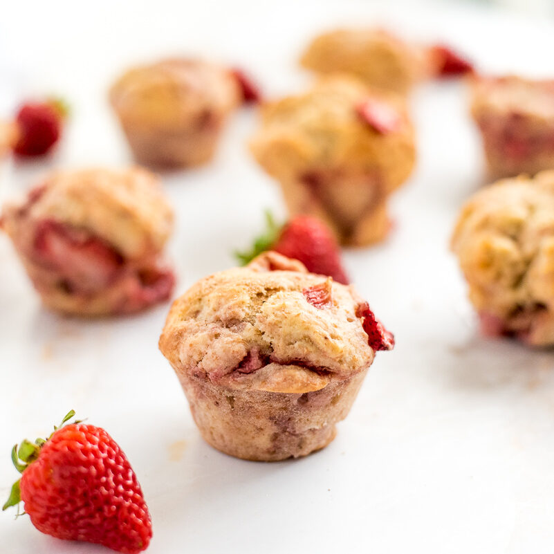 Muffins aux fraises fraîches-wooloo-2