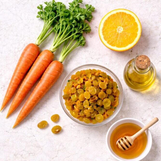 salade de carottes et raisins secs-wooloo-ingredients
